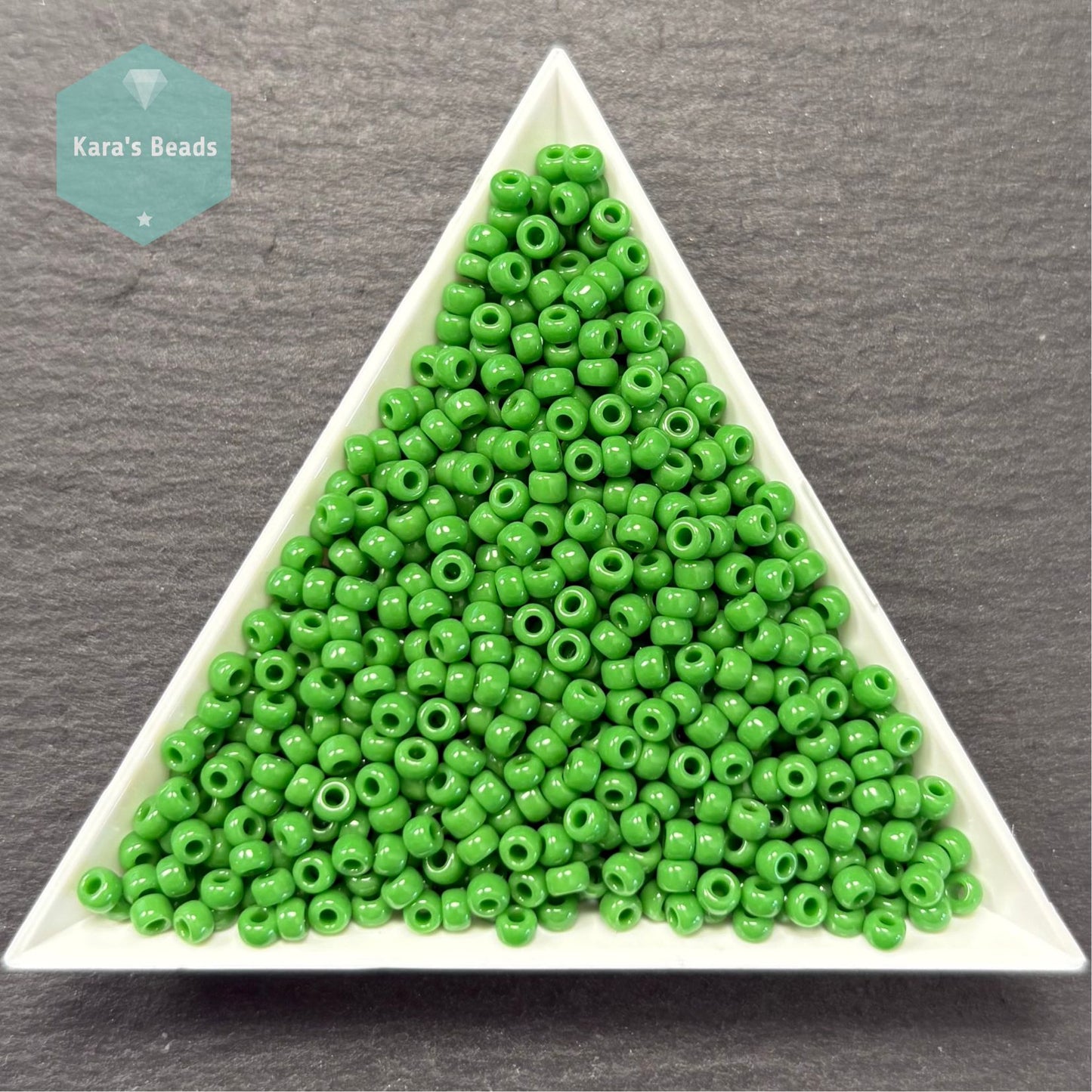 25g Tube 8/0 Miyuki Seed Beads RR8-0411 Opaque Jade Green