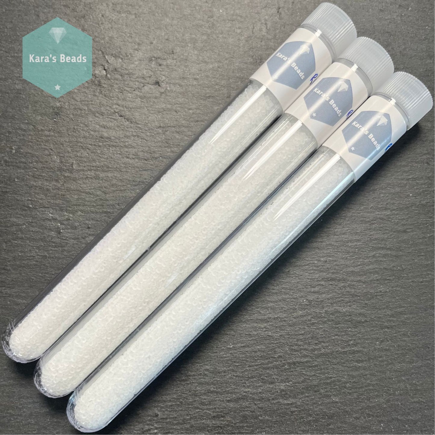 25g Tube 15/0 Miyuki Seed Beads RR15-0131F Matte Crystal