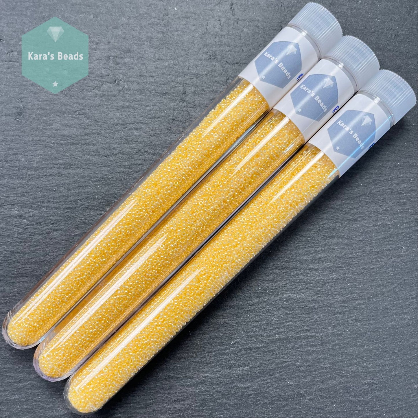 25g Tube 15/0 Miyuki Seed Beads RR15-516 Ceylon Light Daffodil