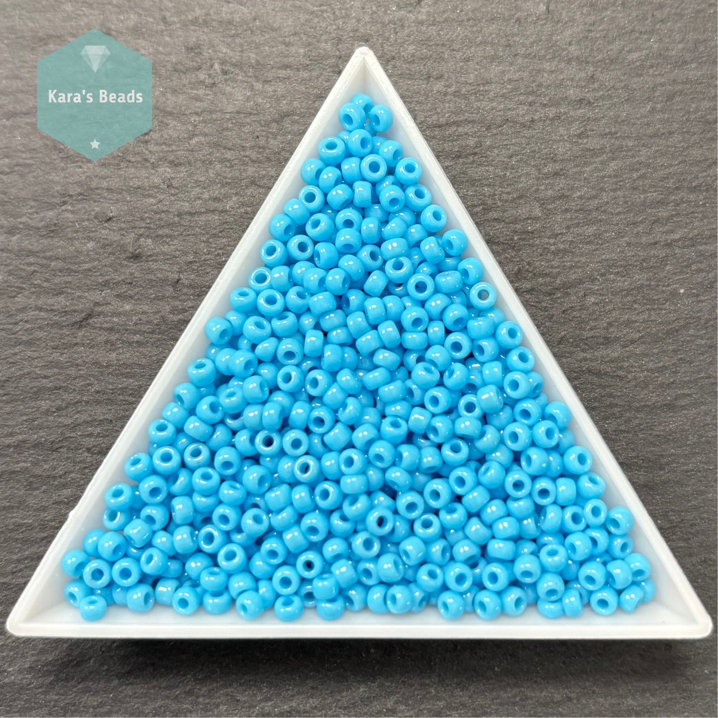 25g Tube 8/0 Miyuki Seed Beads RR8-0413 Opaque Turquoise Blue