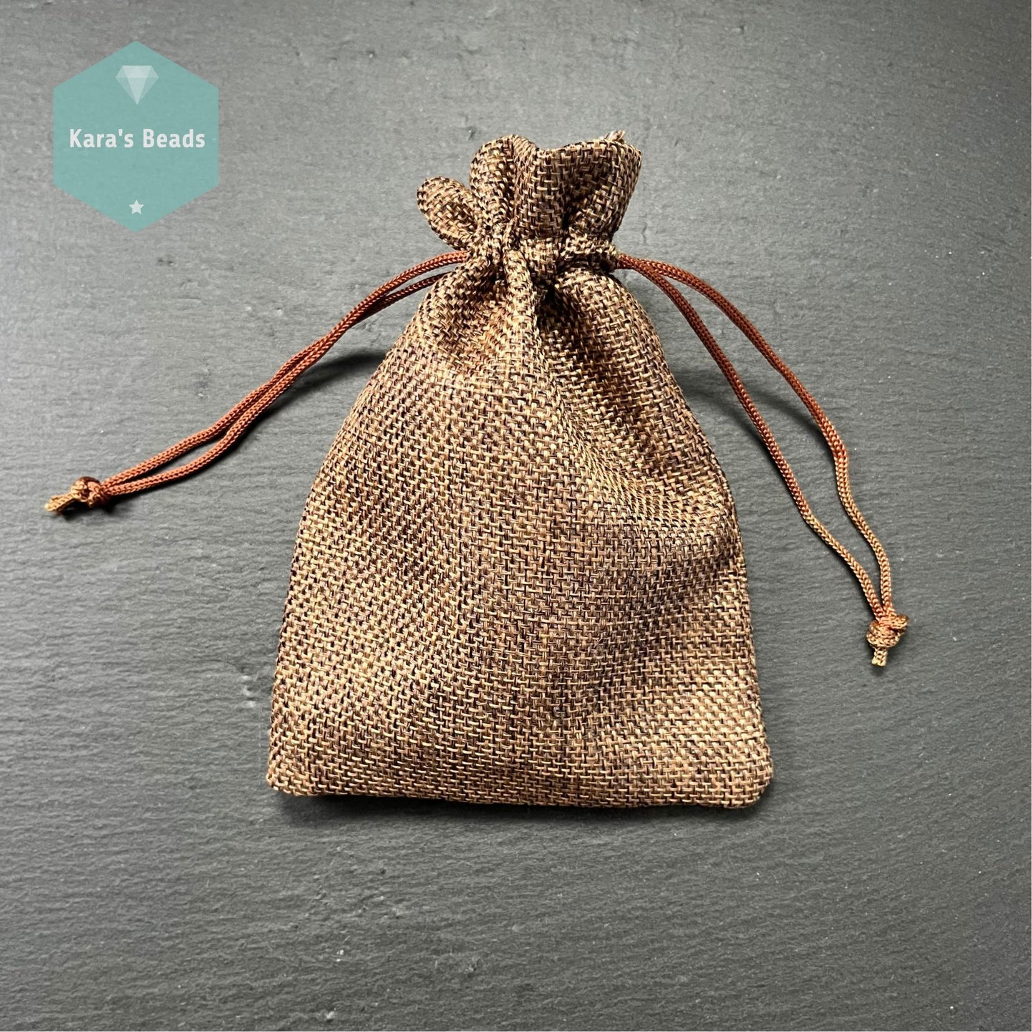 Jute Gift Bag - Chocolate Brown
