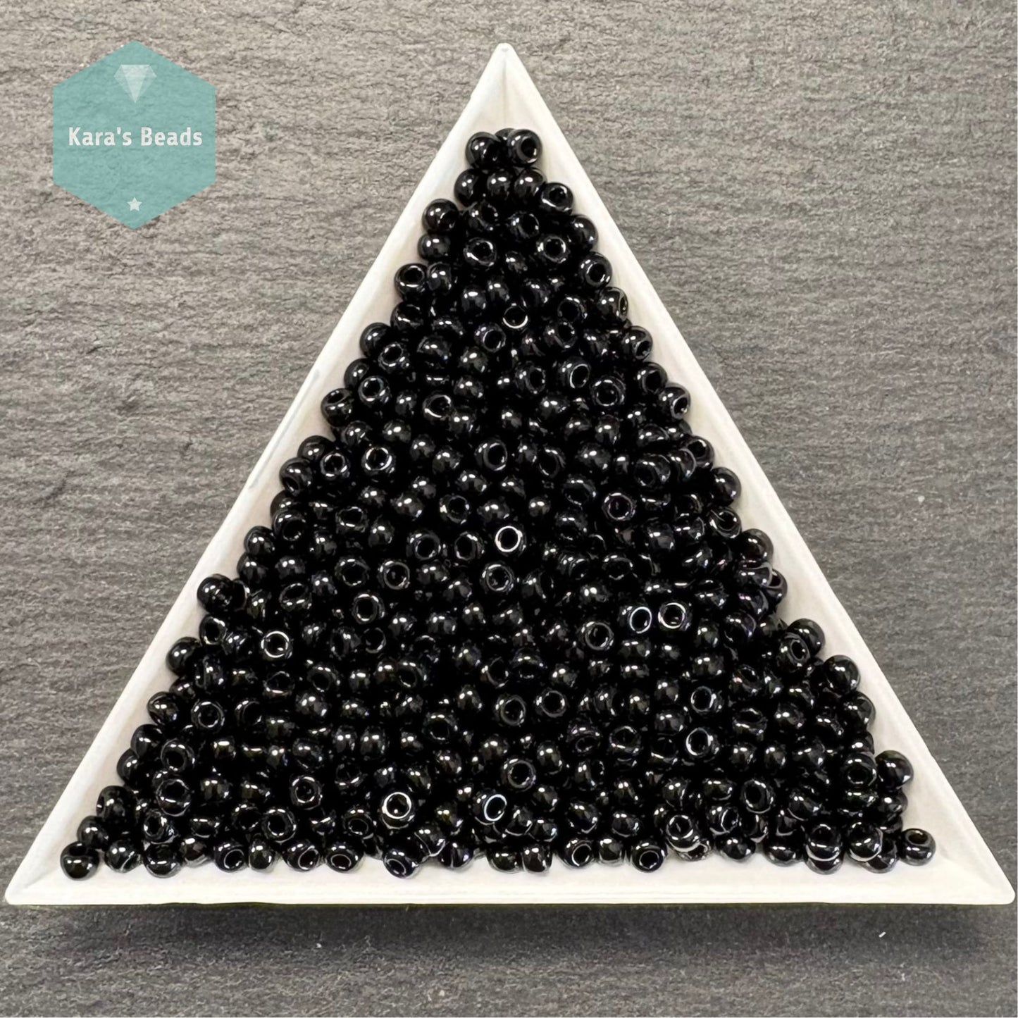 25g Tube 8/0 Miyuki Seed Beads RR8-0401 Opaque Black