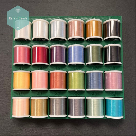 24 Miyuki Beading Threads and Green Thread Organiser