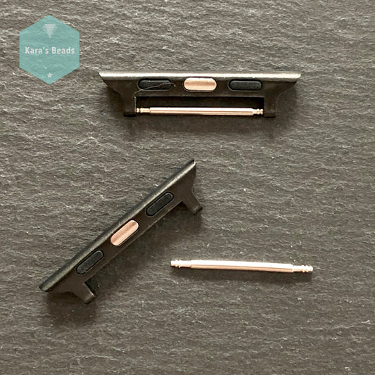 41mm Watch Band Connector Adapter Black 1 pc