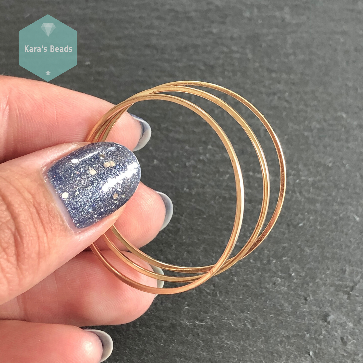 35mm Round Connector Light Gold 1 pc