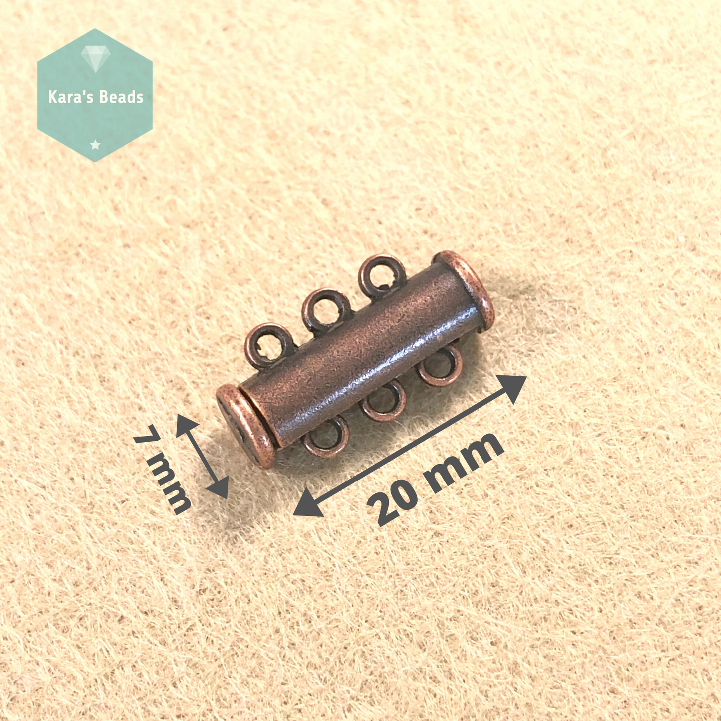 3 Strand Slider Clasp 1 pc