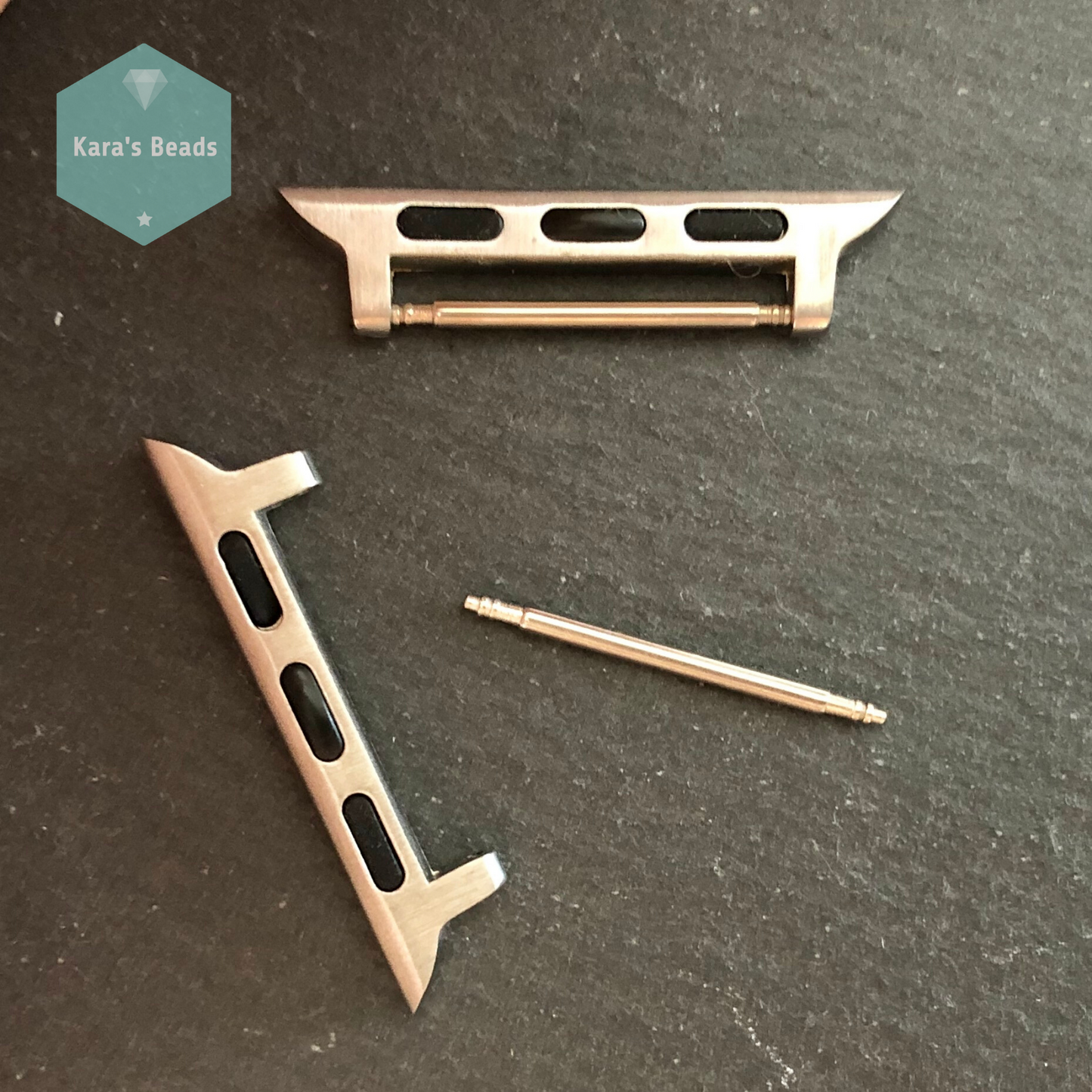 45mm Watch Band Connector Adapter Silver 1 pc