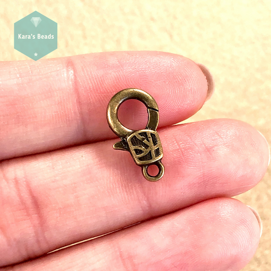 Art Deco Bronze Toggle Clasp 1 pc