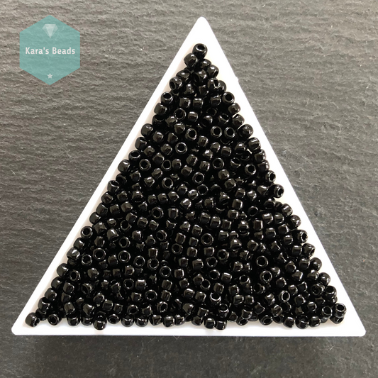 25g Tube 8/0 Toho TR8-49 Opaque Jet