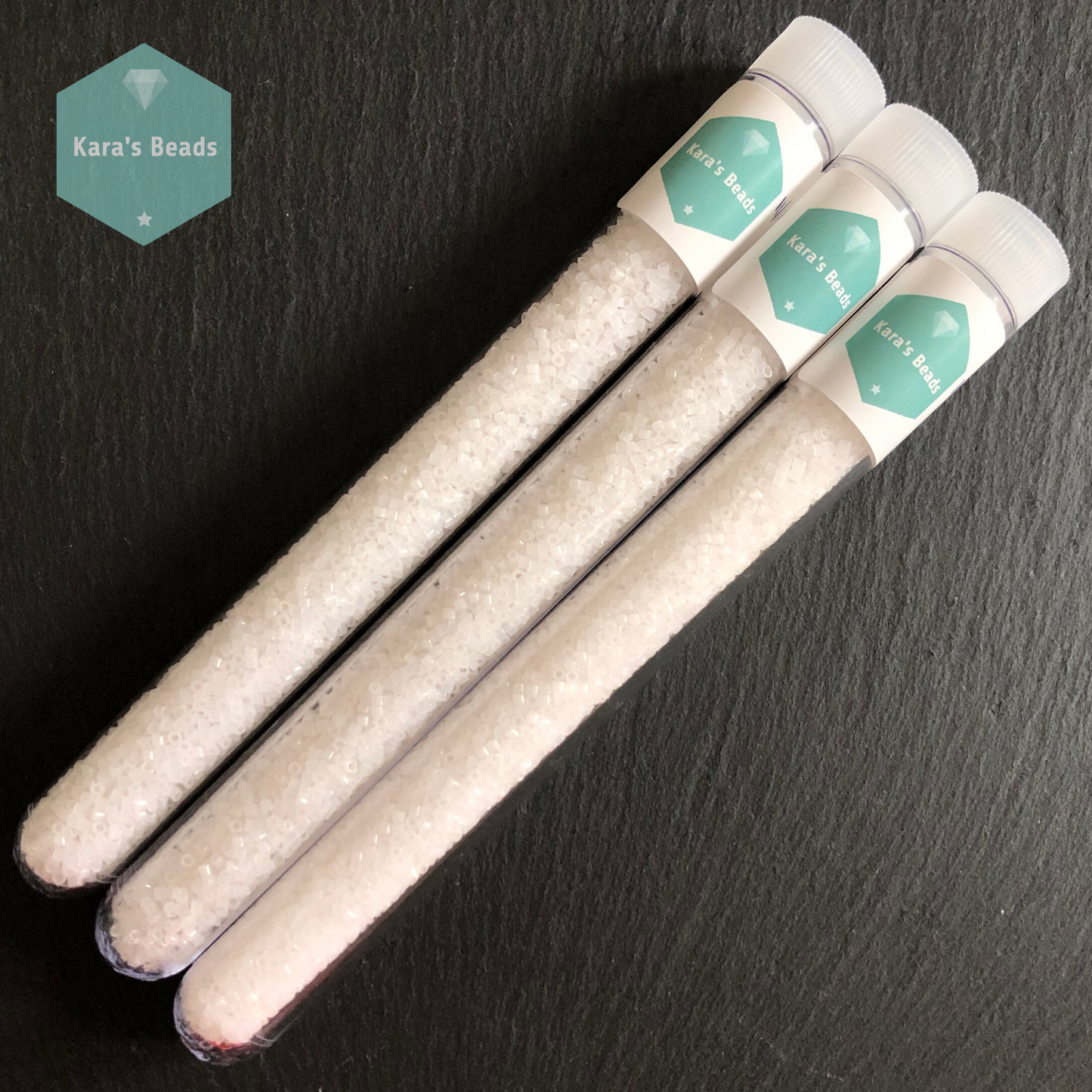 22g Tube 11/0 Miyuki Delica DB220 Opal White