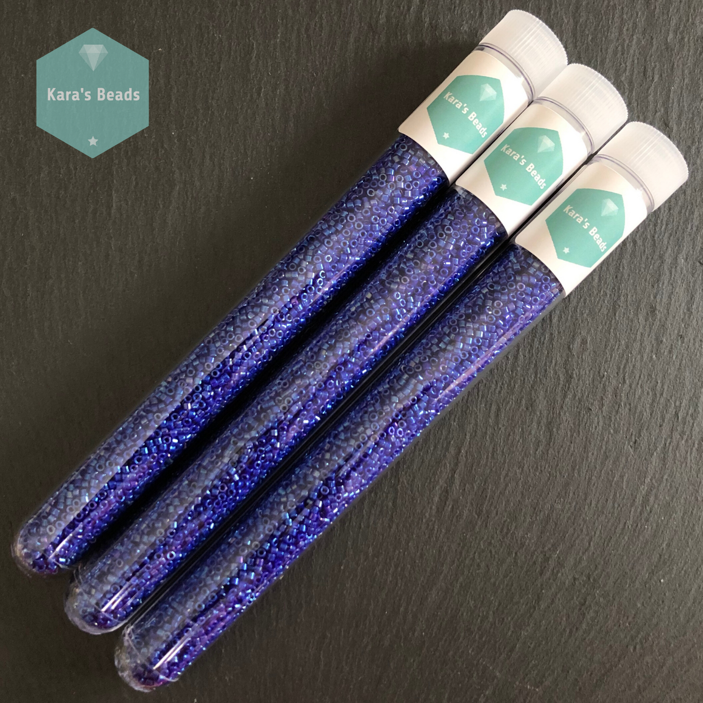 22g Tube 11/0 Miyuki Delica DB0216 Opaque Luster Cobalt