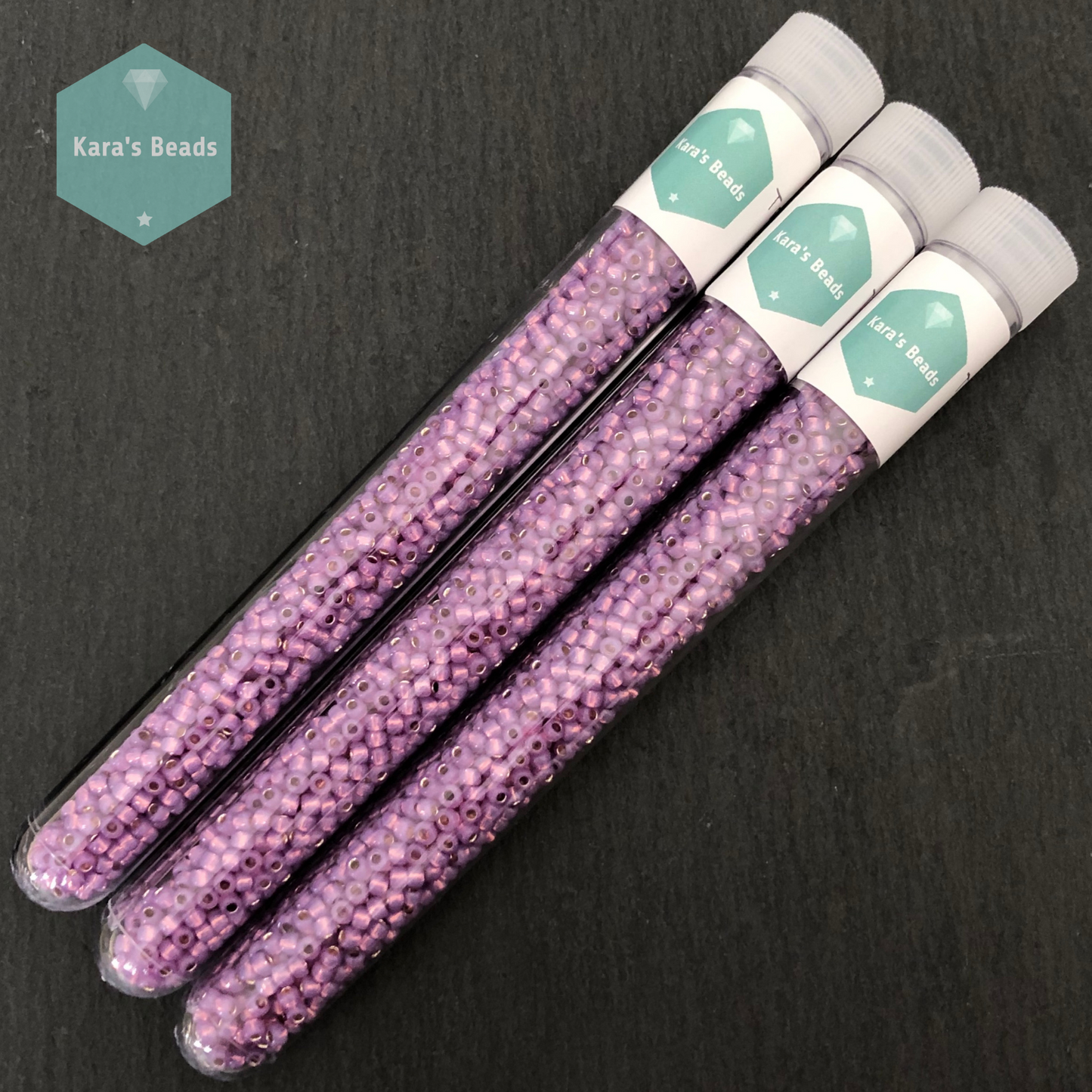 25g Tube 8/0 Toho TR8-2108 Silver Lined Milky Amethyst