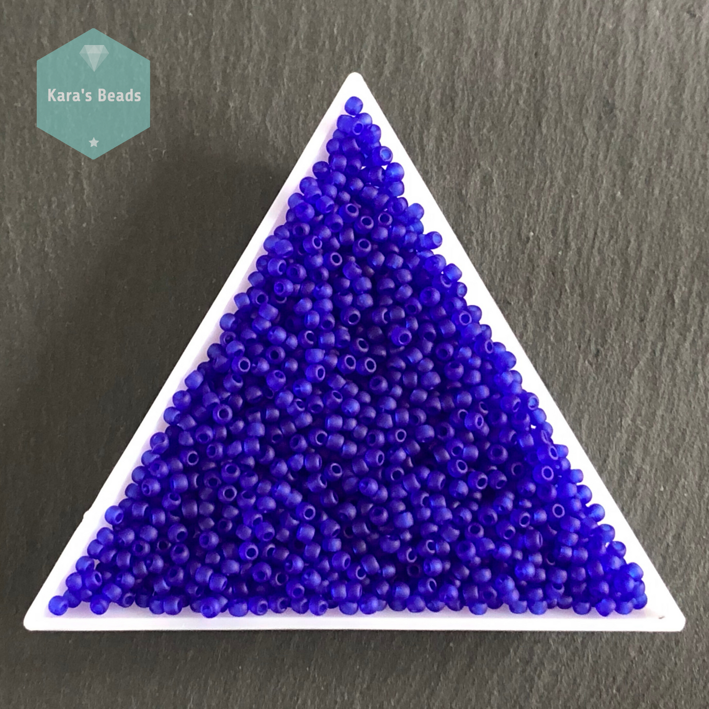 25g Tube 11/0 Toho TR11-8F Transparent Frosted Dark Sapphire