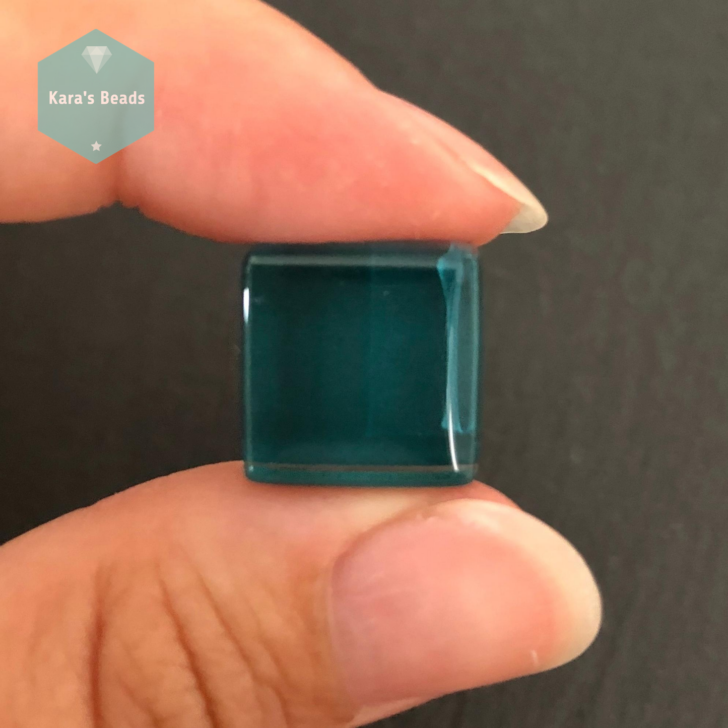 15x15 mm Tile Teal 1 pc