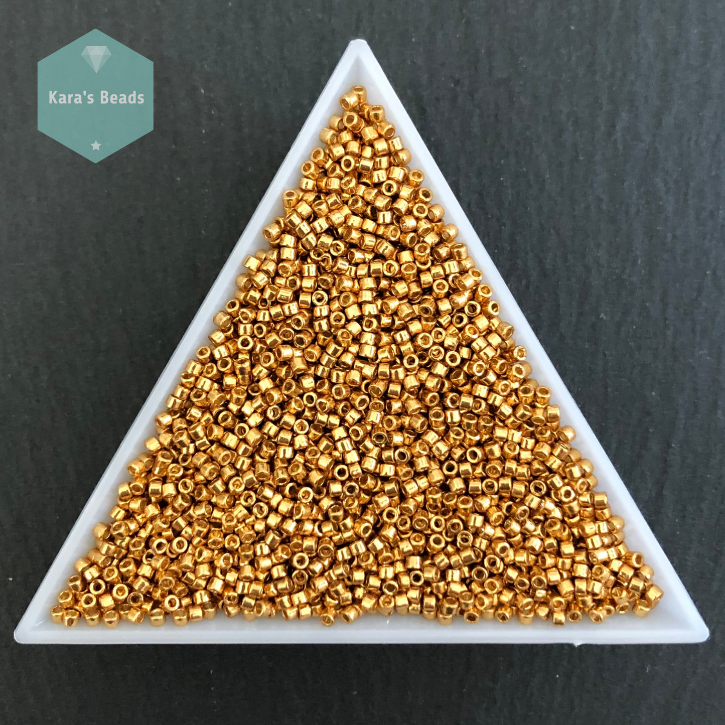 22g Tube 11/0 Miyuki Delica DB1833 Duracoat Galvanized Yellow Gold