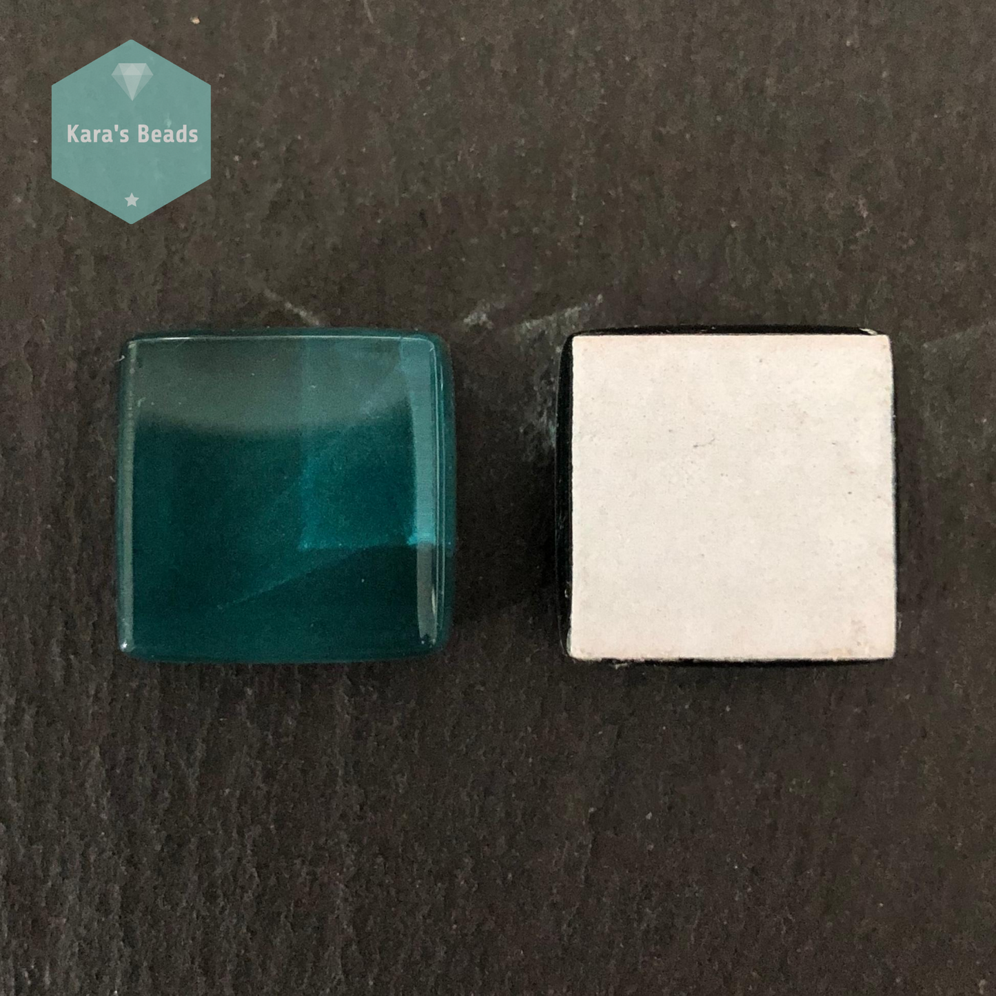 15x15 mm Tile Teal 1 pc