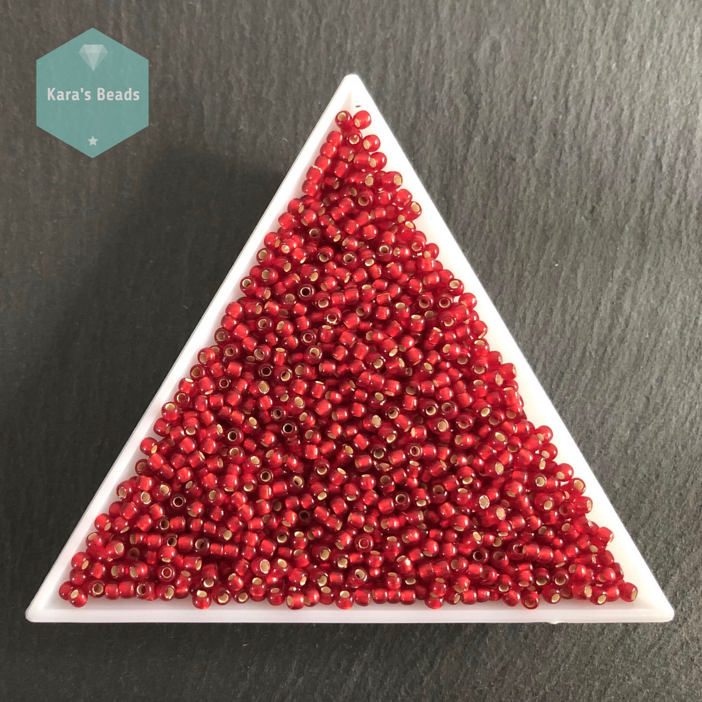 25g Tube 11/0 Toho TR11-25CF Silver Lined Frosted Ruby