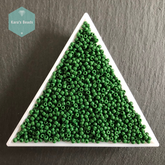 25g Tube 11/0 Toho TR11-47H Opaque Pine Green