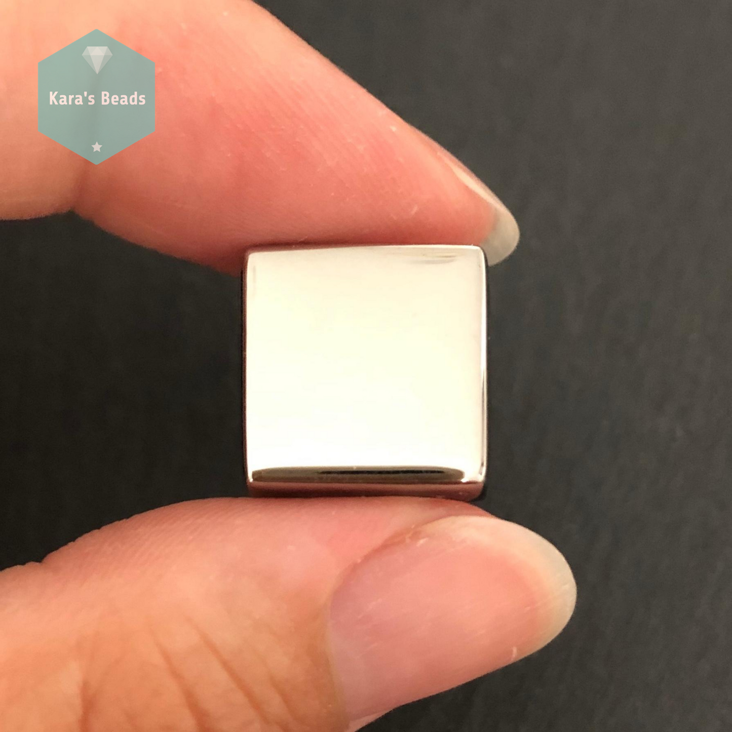 15x15 mm Double Sided Tile Black Diamond Mirror 1 pc