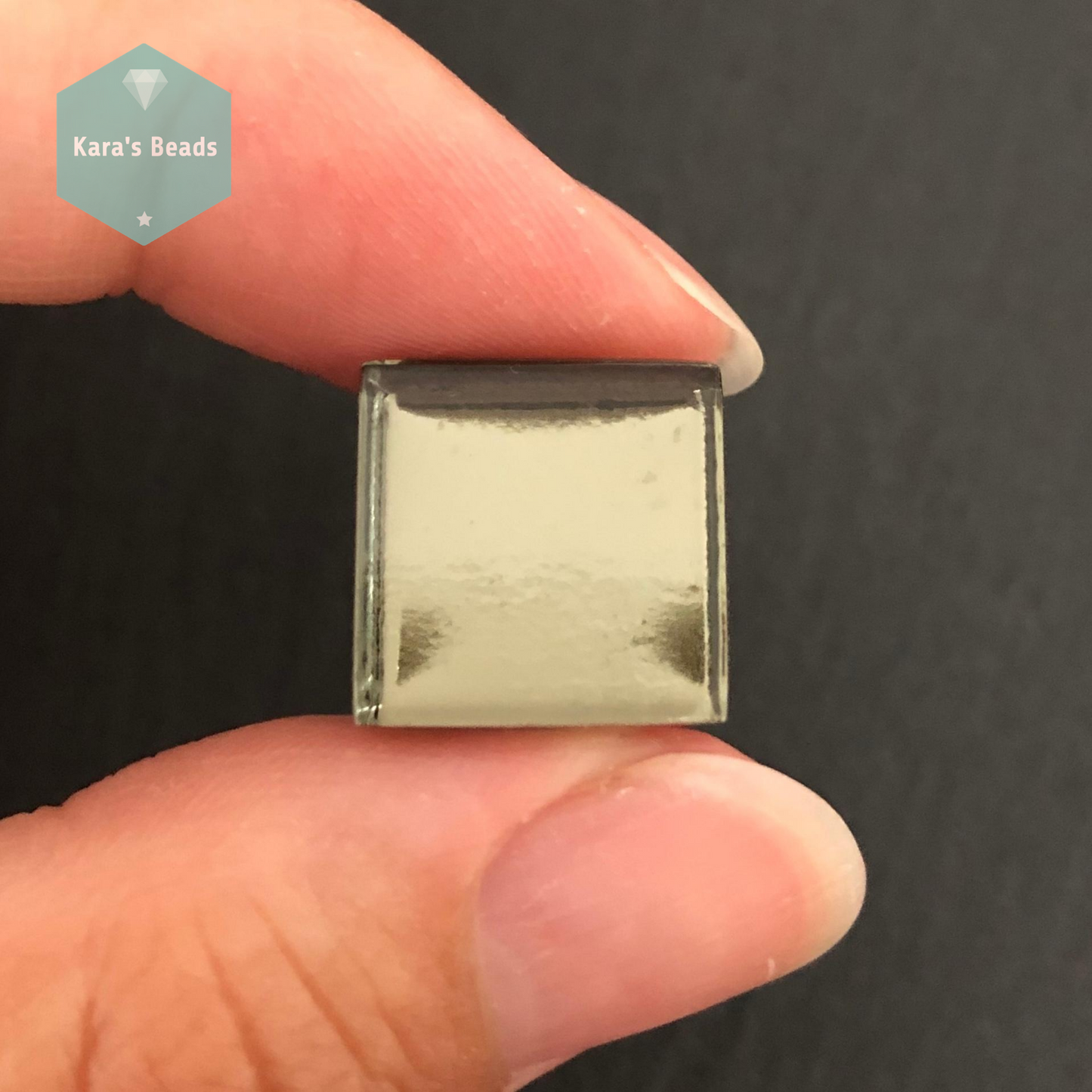 15x15 mm Double Sided Tile Black Diamond Mirror 1 pc