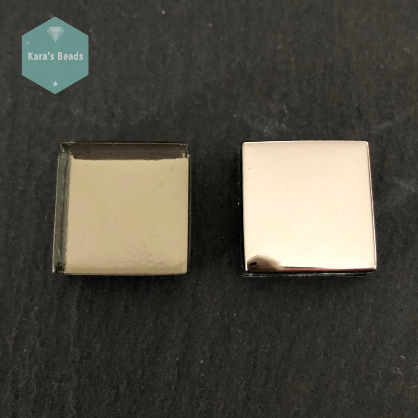 15x15 mm Double Sided Tile Black Diamond Mirror 1 pc