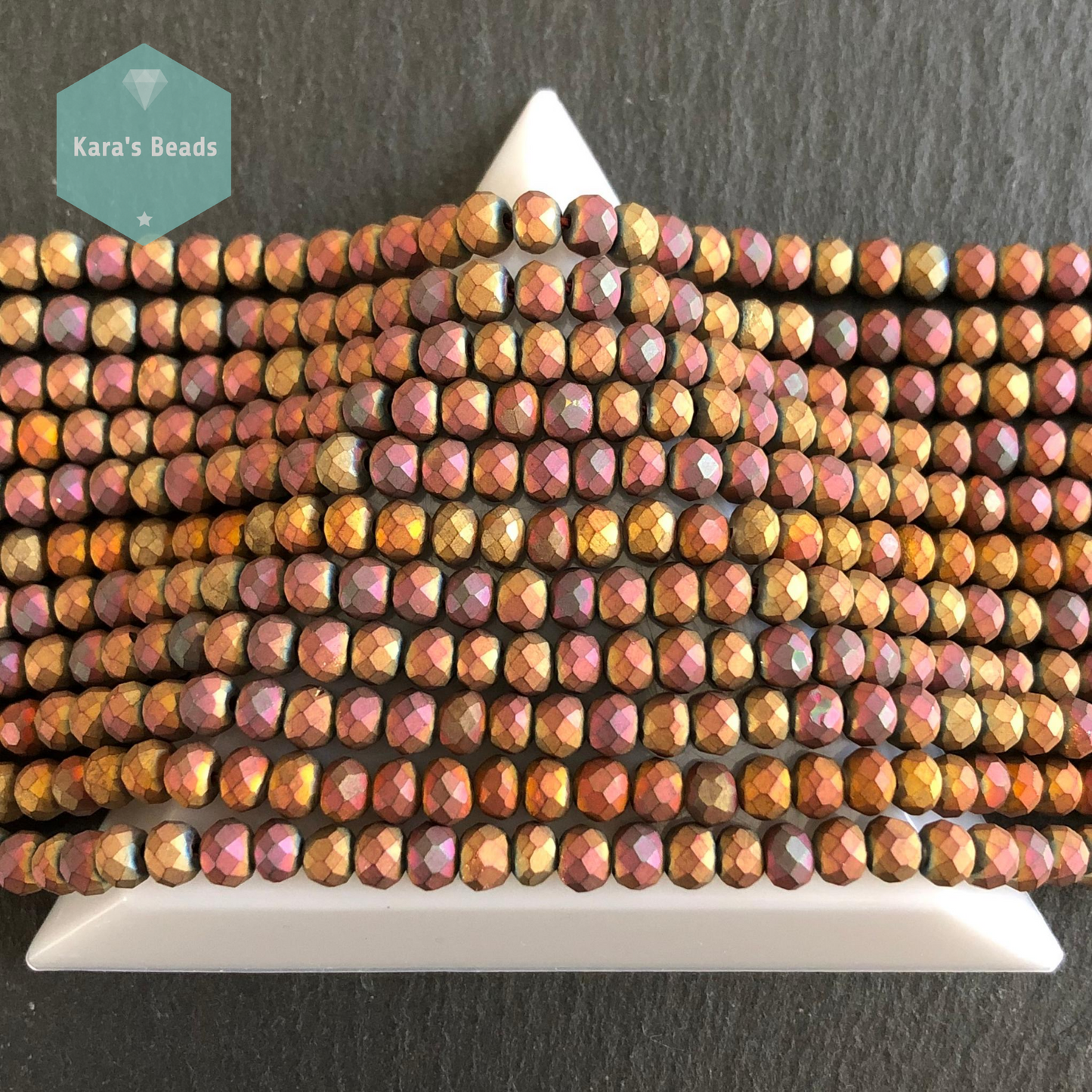 60 pcs String 3x4 mm Magic Fall Rondelle Beads