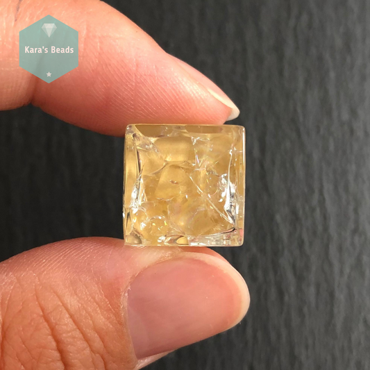 15x15 mm Crackle Tile Cream 1 pc