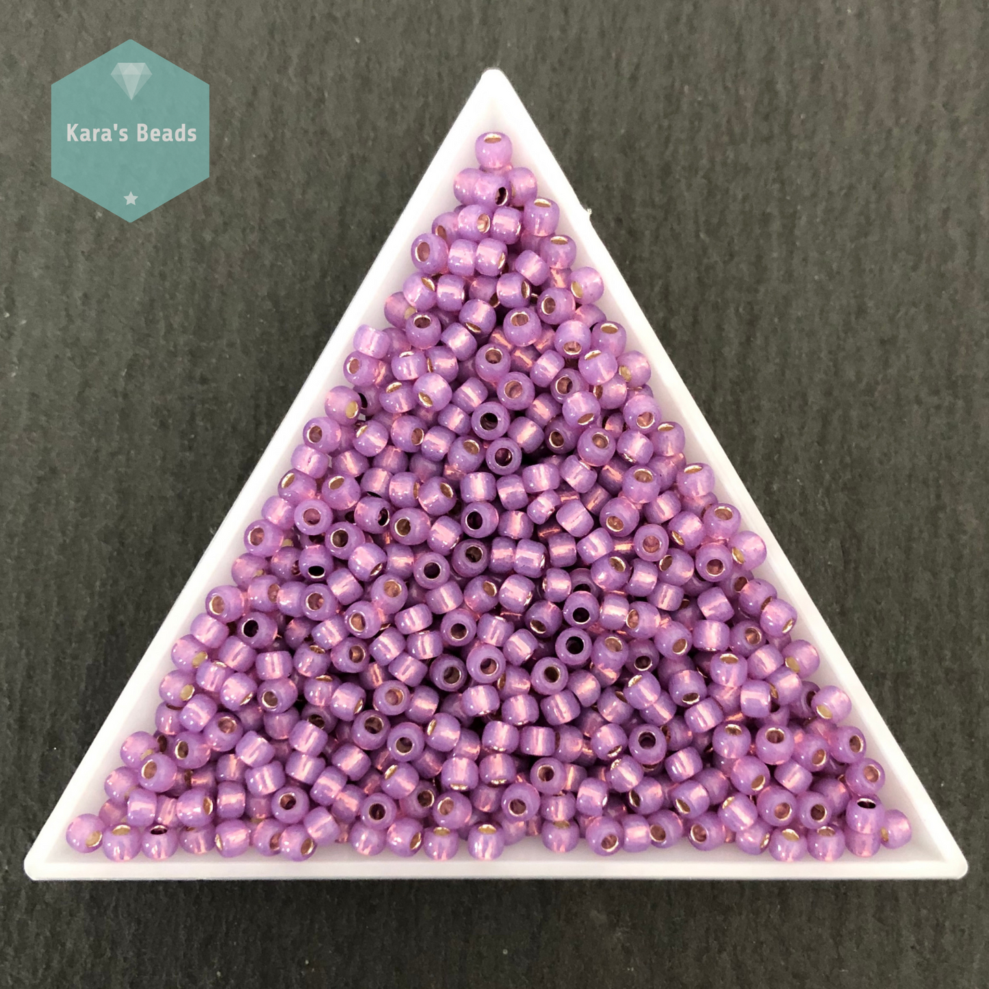 25g Tube 8/0 Toho TR8-2108 Silver Lined Milky Amethyst