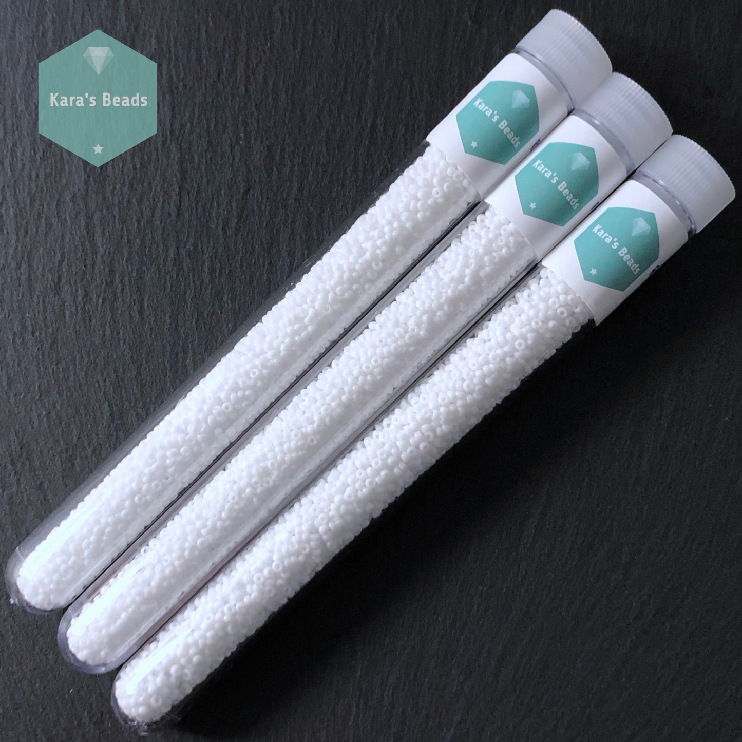 25g Tube 11/0 Miyuki Seed Beads RR11-0402 Opaque White