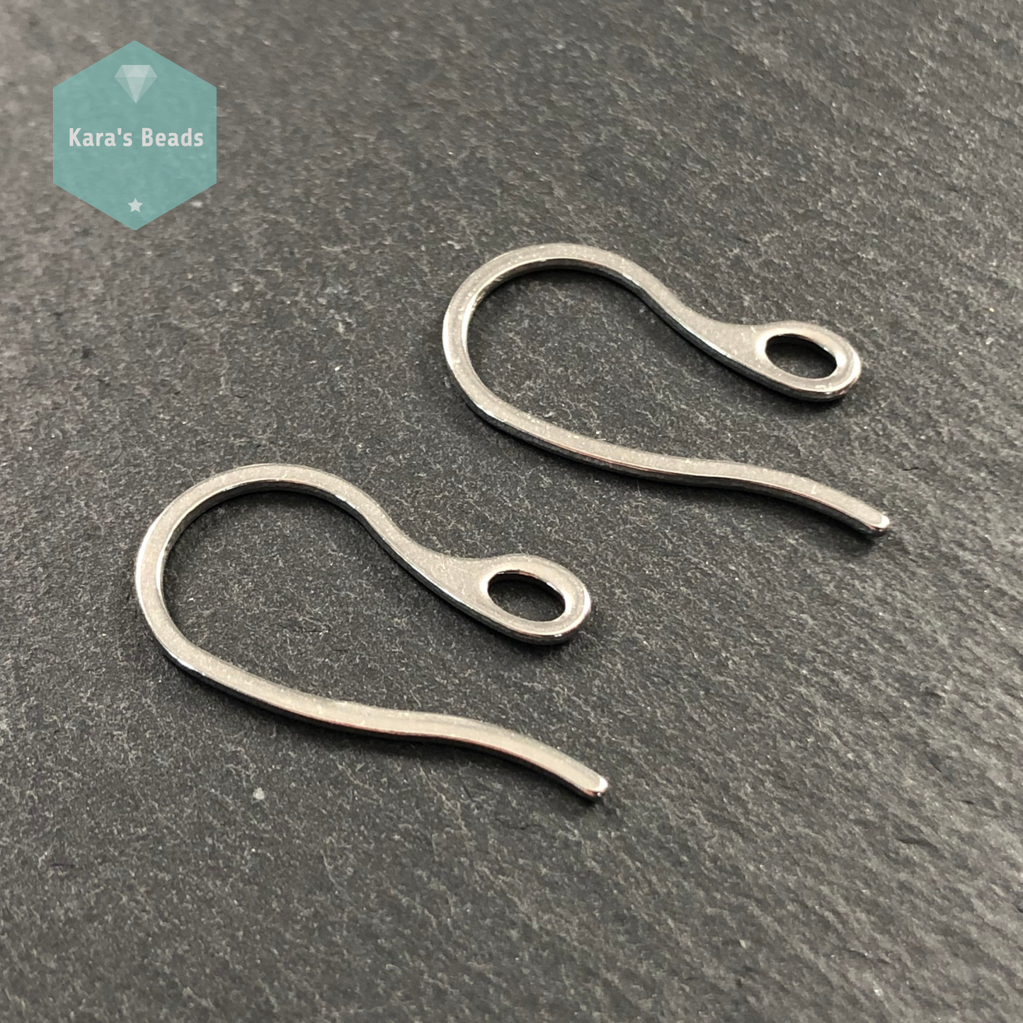 Stainless Steel Hooks Earring Findings 1 pair