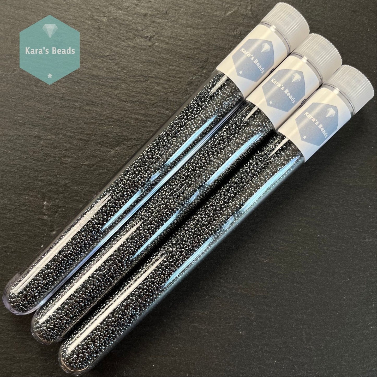 25g Tube 15/0 Miyuki Seed Beads RR15-0451 Gunmetal