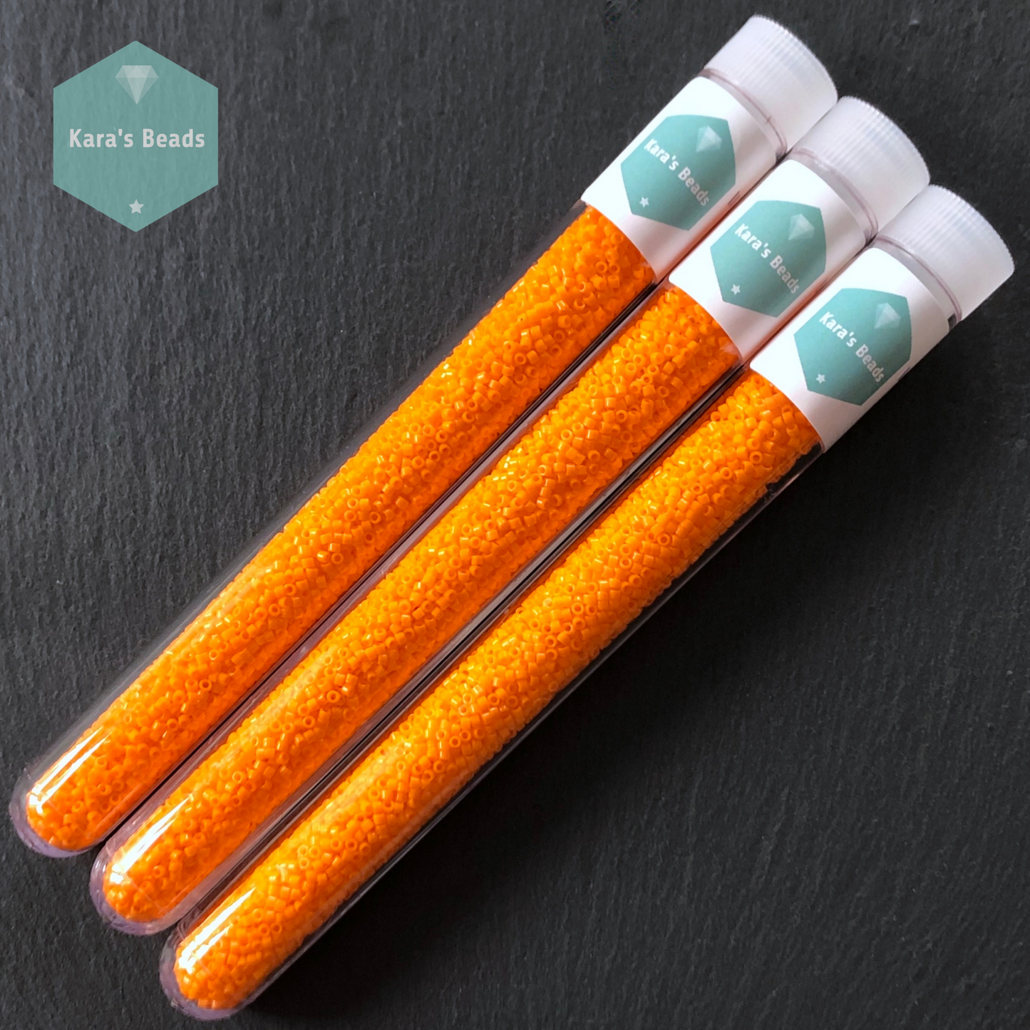 22g Tube 11/0 Miyuki Delica DB1133 Opaque Mandarin