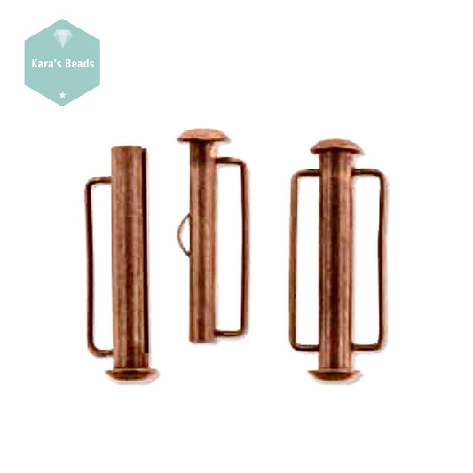 26.5mm Beadsmith Bar Slider Clasp Copper 1 pc