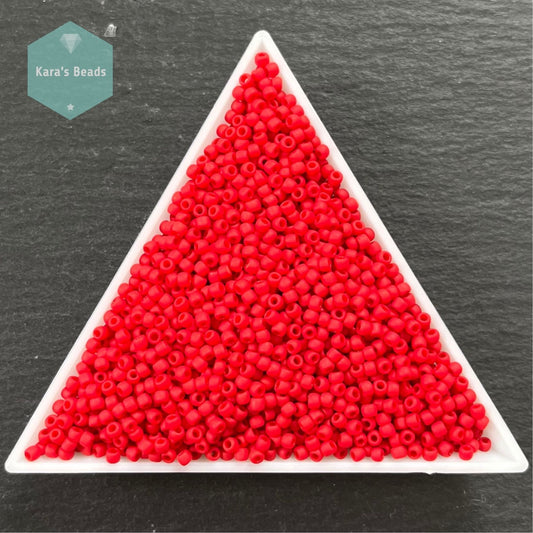 25g Tube 11/0 Toho TR11-45AF Opaque Frosted Cherry