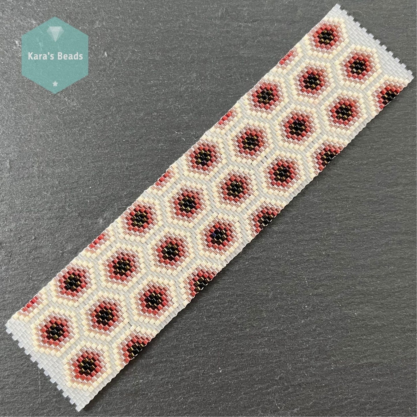 HEXAGONS Even Count Peyote Pattern