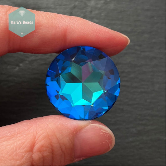 27mm Chaton Aqua Blue 1 pc