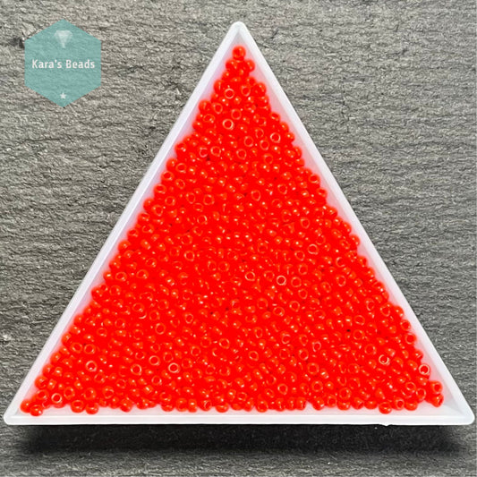 25g Tube 11/0 Miyuki Seed Beads RR11-0407 Opaque Red