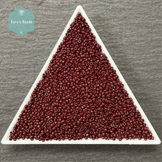 25g Tube 15/0 Miyuki Seed Beads RR15-0409 Opaque Chocolate