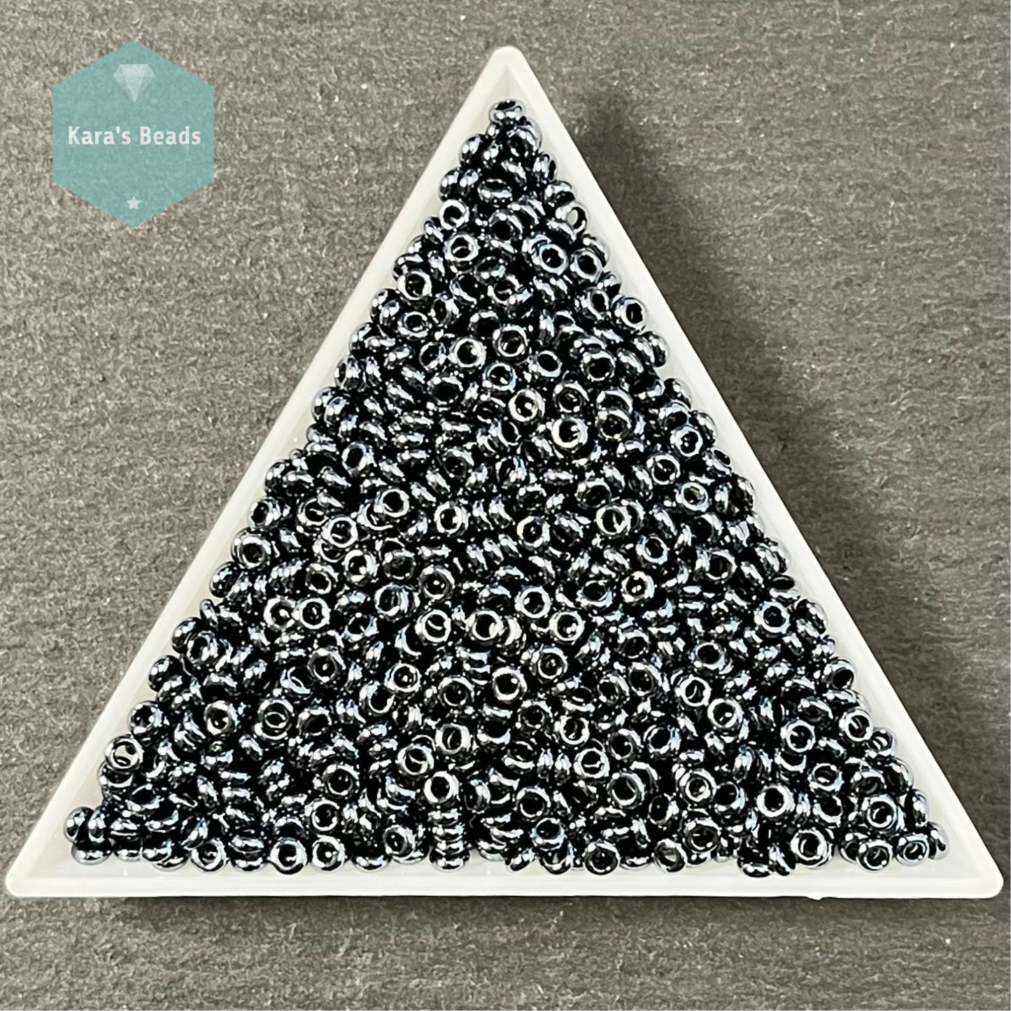 24g Tube 8/0 Toho Demi Round TN8-81 Metallic Hematite