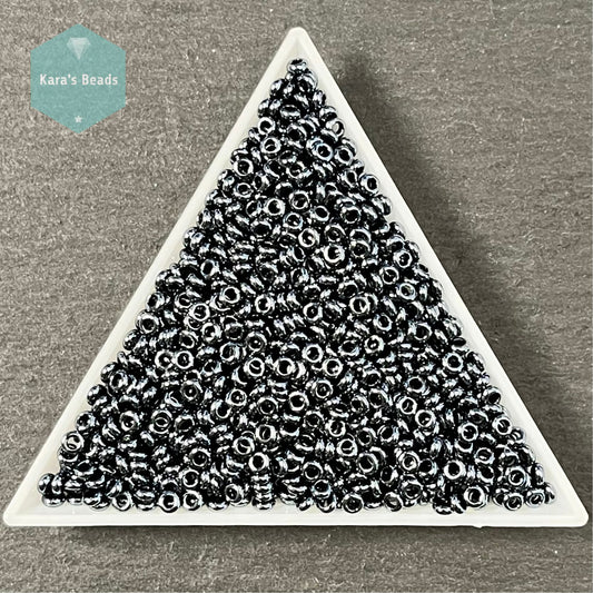 24g Tube 8/0 Toho Demi Round TN8-81 Metallic Hematite