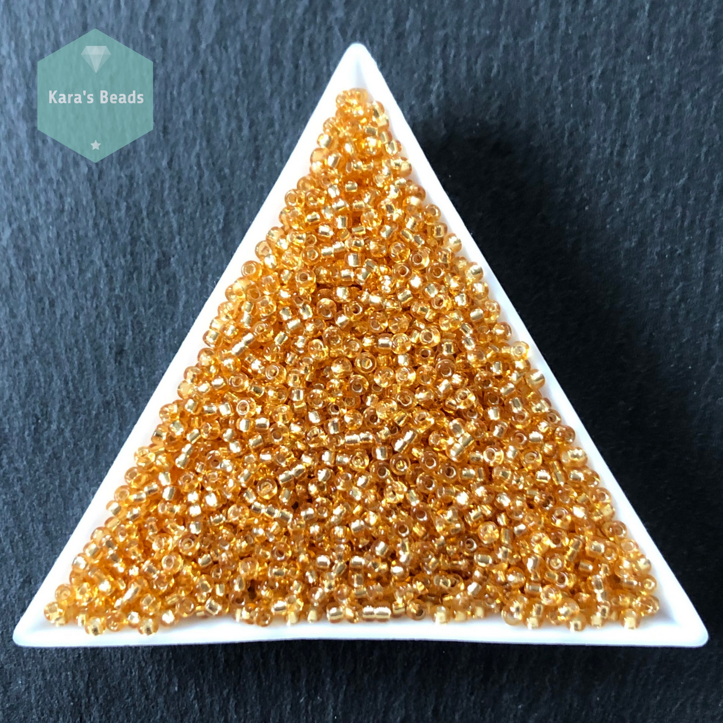 26g Tube 11/0 Miyuki Seed Beads RR11-4 Silver Lined Dark Gold