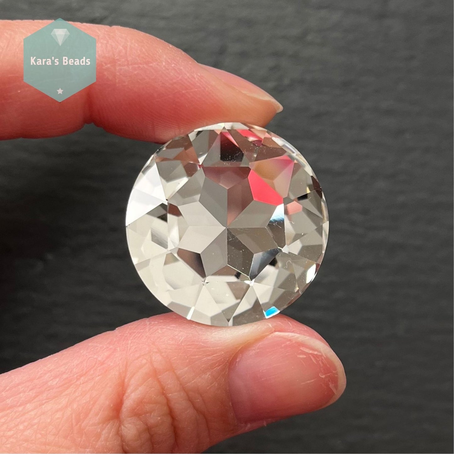 27mm Chaton Crystal 1 pc