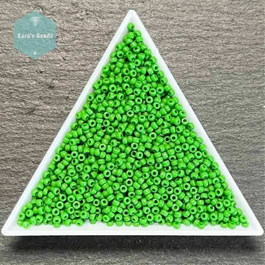 25g Tube 11/0 Miyuki Seed Beads RR11-0411 Opaque Jade Green