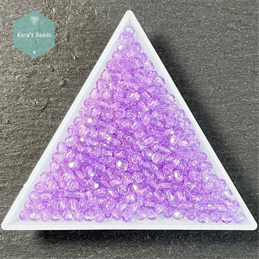 700pcs Tube 3mm Fire Polish Round Beads Alexandrite