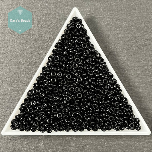 24g Tube 8/0 Toho Demi Round TN8-49 Opaque Jet