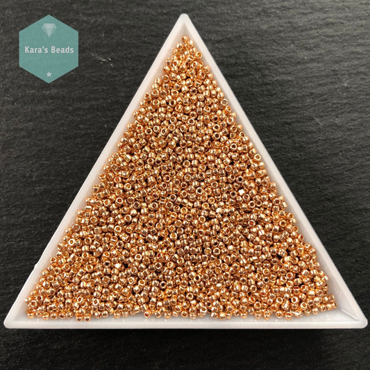 25g Tube 15/0 Toho TR15-PF551 PermaFinish Galvanized Rose Gold