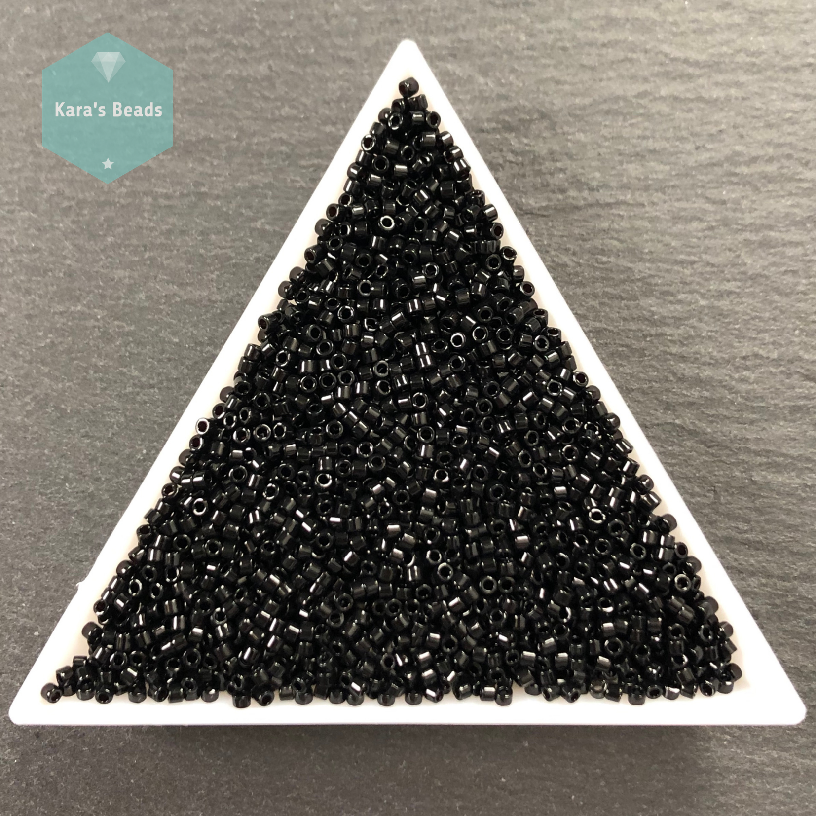 Miyuki Delica Seed Bead 11/0 Opaque Black (3 Gram Tube)