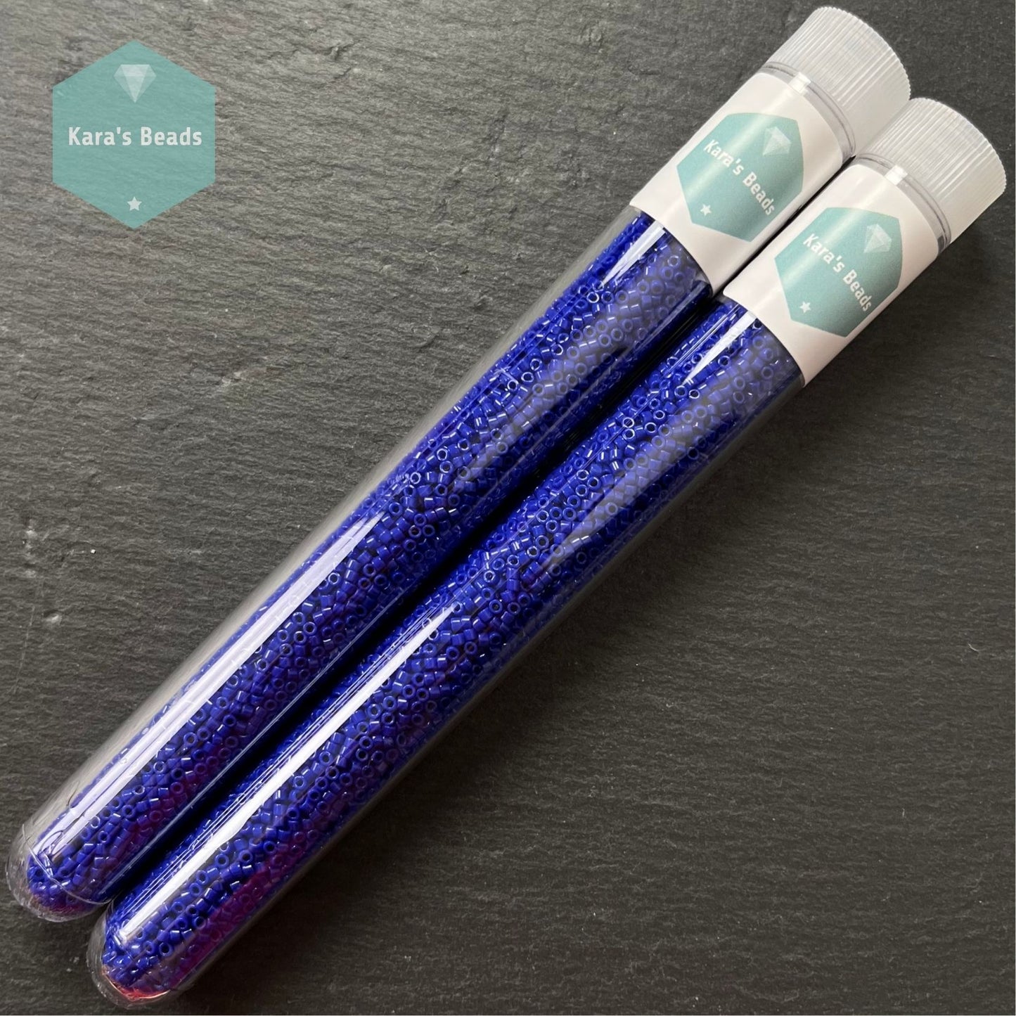 22g Tube 11/0 Miyuki Delica DB726 Opaque Dark Blue