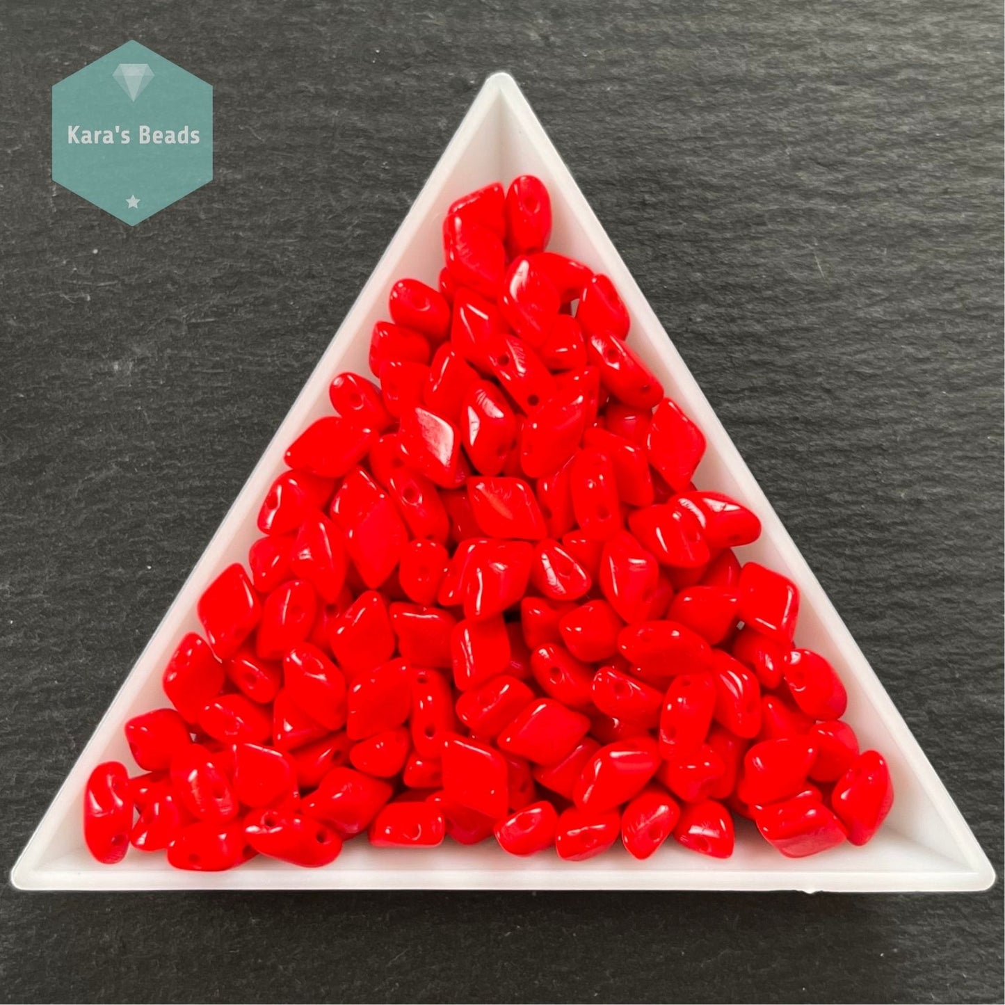 27g Tube Matubo Gemduo Beads Opaque Red
