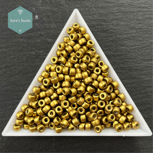 23g Tube Matubo 6/0 Matte Metallic Aztec Gold